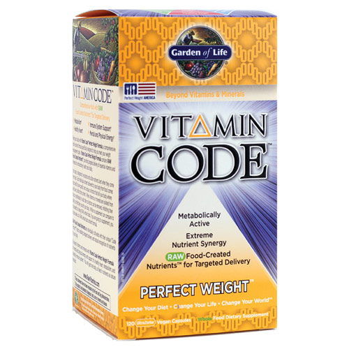 Vitamin Code, Perfect Weight, Whole Food Vitamins, 120 Veggie Caps, Garden of Life