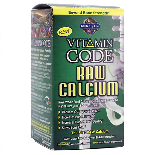 Garden of Life Vitamin Code, Raw Calcium, 75 Veggie Caps, Garden of Life