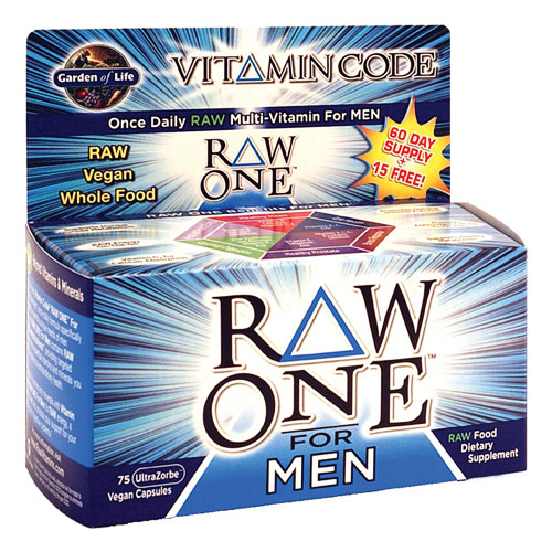 Vitamin Code, Raw One for Men, 75 Vegan Caps, Garden of Life