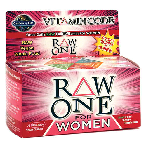 Vitamin Code, Raw One for Women, 30 Vegan Caps, Garden of Life