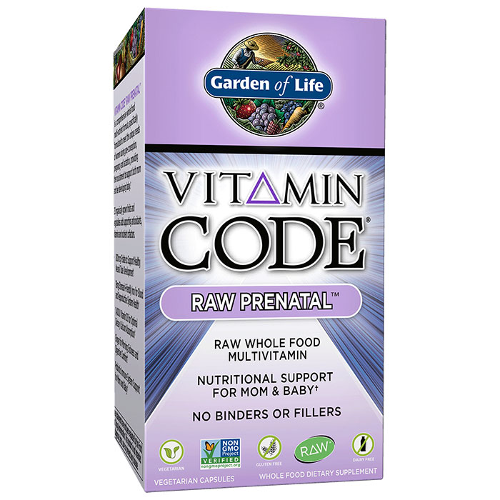 Vitamin Code RAW Prenatal, Beyond Vitamins & Minerals, 30 Vegetarian Capsules, Garden of Life