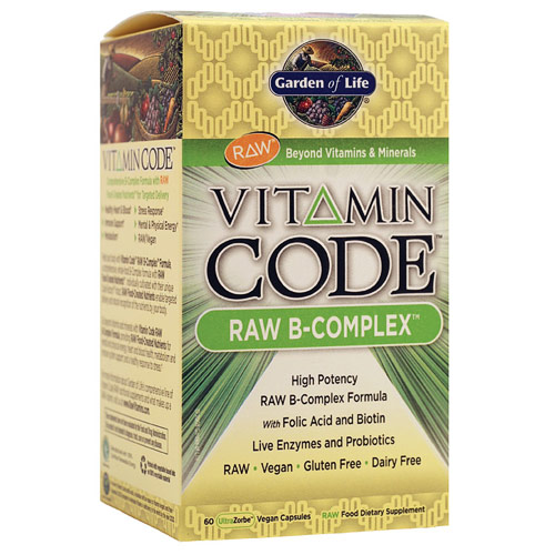 Garden of Life Vitamin Code, Raw B-Complex, 60 Veggie Caps, Garden of Life