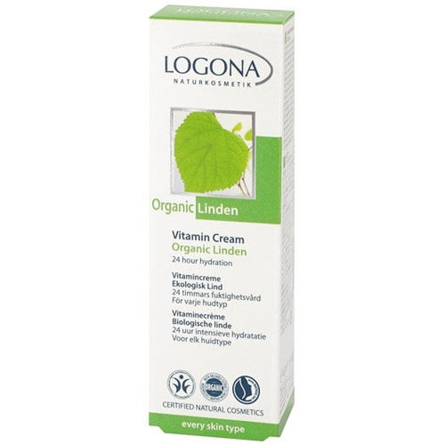 Logona Naturkosmetik Vitamin Cream, Organic Linden, 1.4 oz, Logona Naturkosmetik