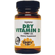 Vitamin D 1000 Units Dry 100 Tablets, Country Life