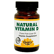 Vitamin D 400 Units 100 Softgel, Country Life
