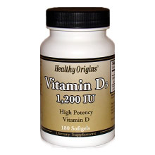 Vitamin D3 1200IU, 180 Softgels, Healthy Origins