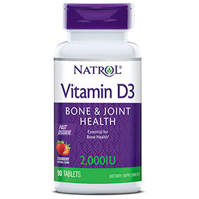 Vitamin D3 Fast Dissolve 2000 IU, 90 Tablets, Natrol