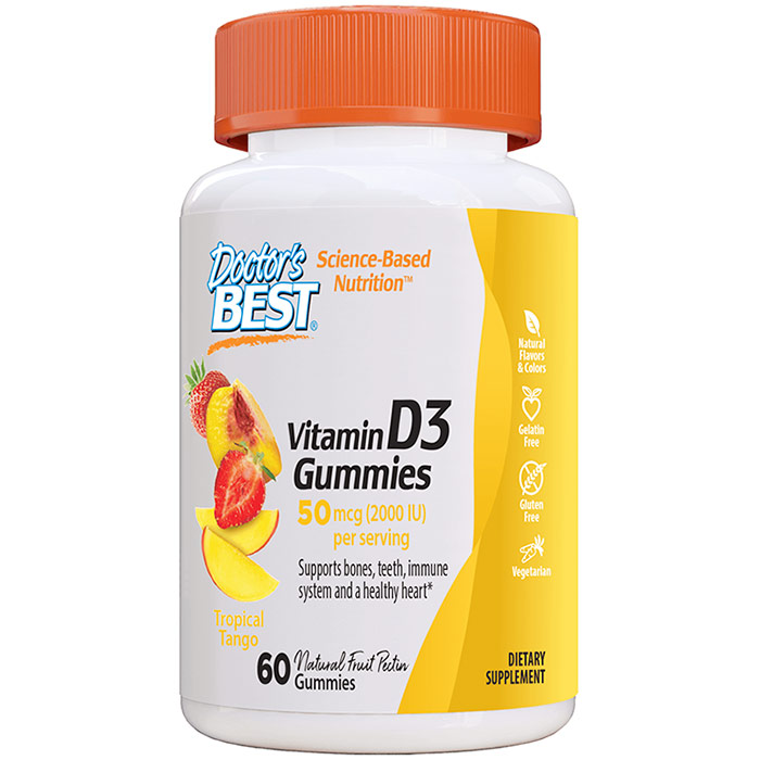 Vitamin D3 Gummies, 60 Gummies, Doctors Best
