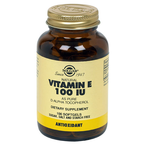 Vitamin E 100 IU Alpha, 100 Softgels, Solgar Day of health 112 s