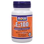 NOW Foods Vitamin E-100 Mixed 100 Gels, NOW Foods