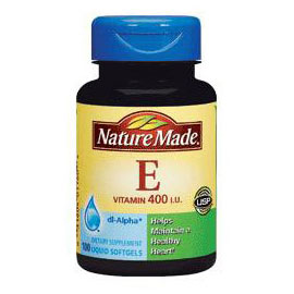 Vitamin E 400 IU Dl-Alpha, 100 Softgels, Nature Made