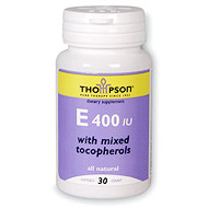 Vitamin E 400 IU with Mixed Tocopherols 30 softgels, Thompson Nutritional Products