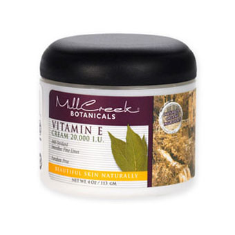 Vitamin E Cream 20,000 IU, 4 oz, Mill Creek Botanicals