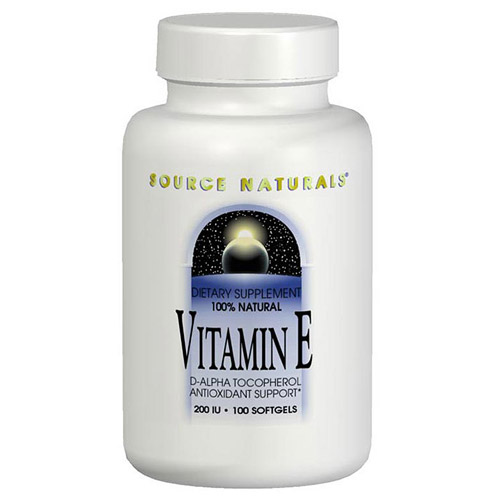 Vitamin E d-alpha Tocopherol 400 IU 50 softgels from Source Naturals