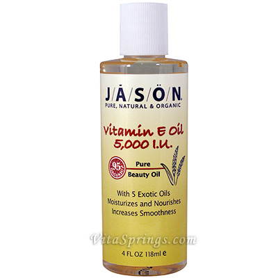 Vitamin E Oil 5000 IU Pure Beauty Oil 4 oz, Jason Natural