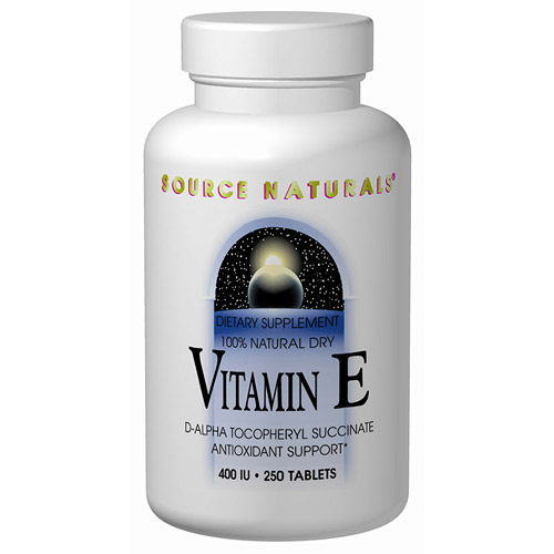 Vitamin E d-alpha Tocopherol 400 IU Succinate 50 tabs from Source Naturals