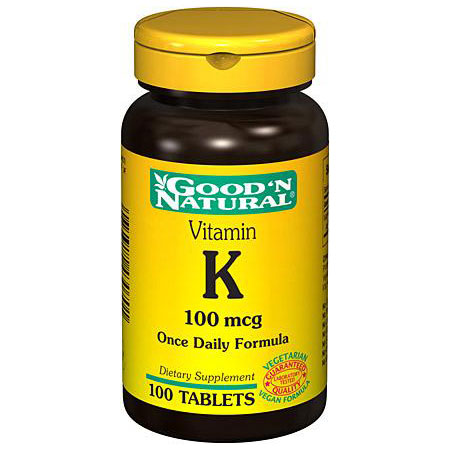Good 'N Natural Vitamin K (100 mcg), 100 Tablets, Good 'N Natural