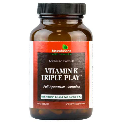 Vitamin K Triple Play, 60 Capsules, FutureBiotics