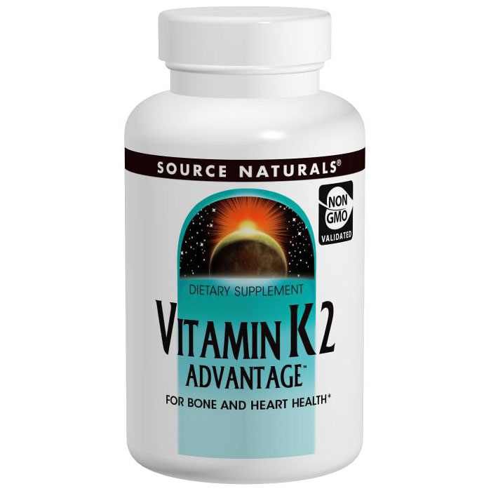 Vitamin K2 Advantage, Value Size, 120 Tablets, Source Naturals