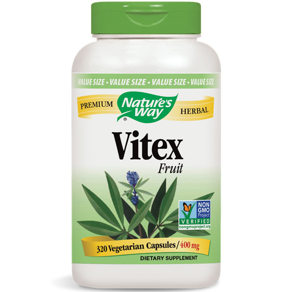 Vitex Fruit 400 mg, Value Size, 320 Vegetarian Capsules, Natures Way
