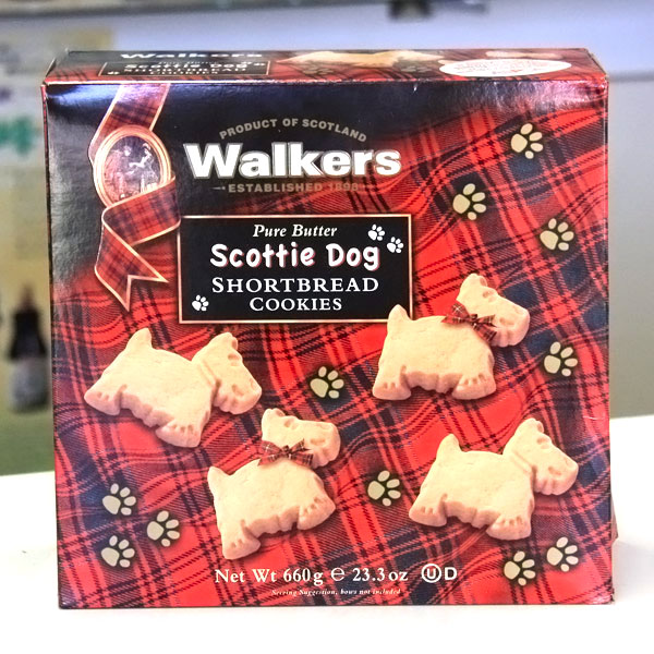 Walkers Pure Butter Scottie Dog Shortbread Cookies, 23.3 oz (660 g)