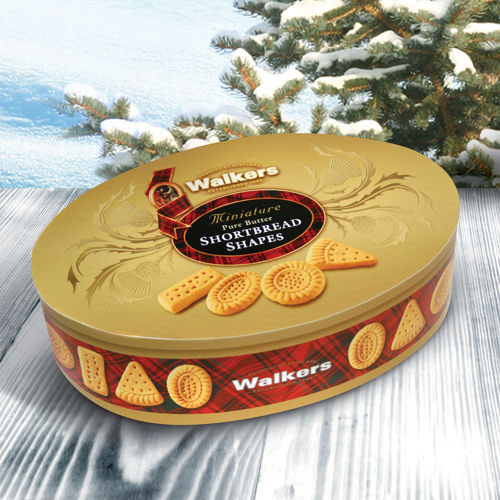 Walkers Shortbread Cookies Case of Elegant Tin, 6.2 oz x 6 Tins