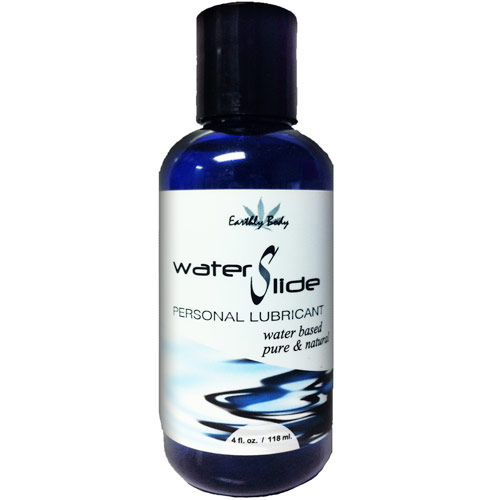 Earthly Body Water Slide Personal Lubricant, WaterSlide Lube, 4 oz, Earthly Body