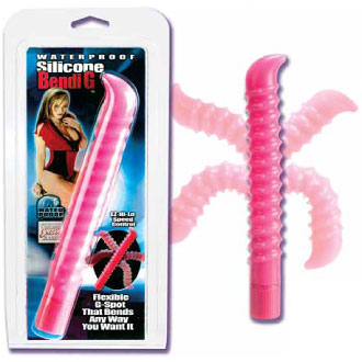 California Exotic Novelties Waterproof Silicone Bendi G Vibrator - Pink, California Exotic Novelties