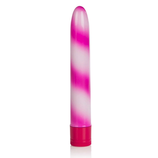 Waterproof Candy Cane Vibrator - Pink, California Exotic Novelties