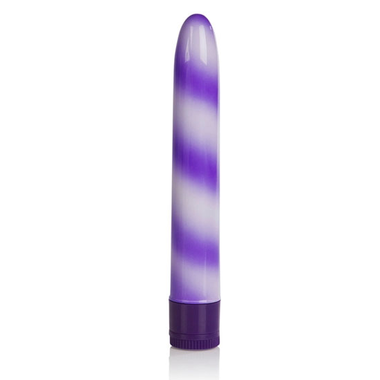 Waterproof Candy Cane Vibrator - Purple, California Exotic Novelties