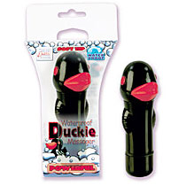 Waterproof Duckie Massager - Black, California Exotic Novelties