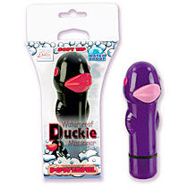 Waterproof Duckie Massager - Purple, California Exotic Novelties