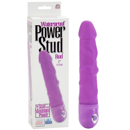 Waterproof Power Stud Rod Vibrating Dong, Purple, California Exotic Novelties