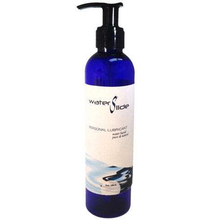 Waterslide Water Based Personal Moisturizer Lube, 8 oz, Earthly Body