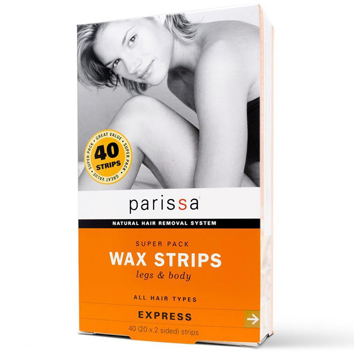 Wax Strips Legs & Body Super Pack, 40 ct, Parissa
