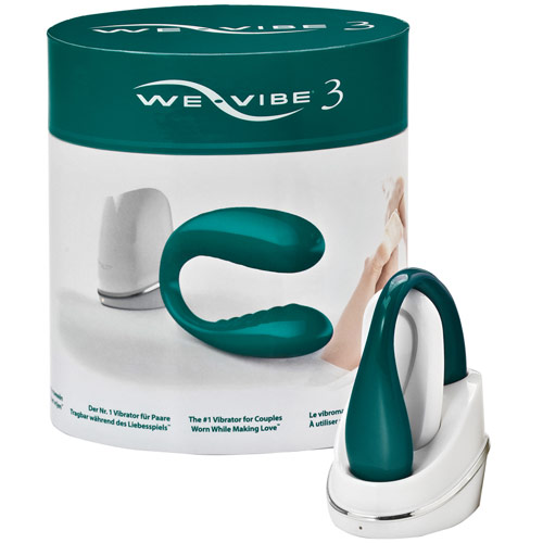 We-Vibe We Vibe 3 Personal Massager, Rechargeable Vibrator for Couples, Teal, We-Vibe