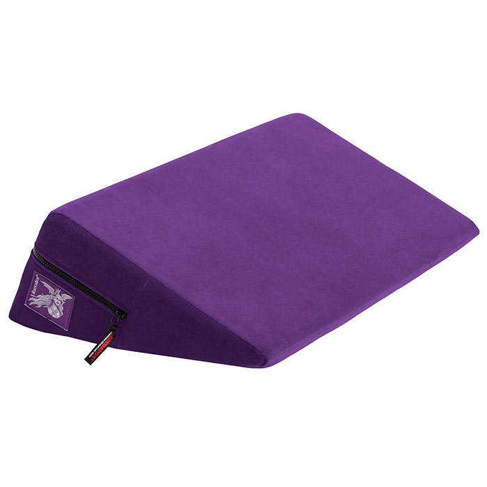Wedge Intimate Sex Positioning Pillow, Plus Size - Microfiber Purple, Liberator Bedroom Adventure Gear