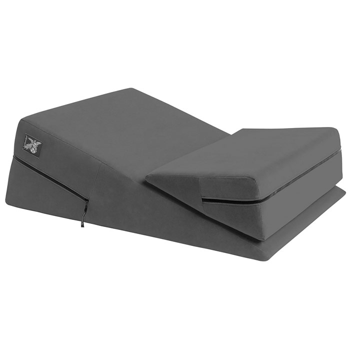 Wedge Ramp Combo Sex Positioning Pillows, Short Size, 10 Inch, Grey, Liberator Bedroom Adventure Gear