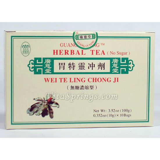 Wei Te Ling Chong Ji, Herbal Tea, 10 Bags, Guang Ci Tang