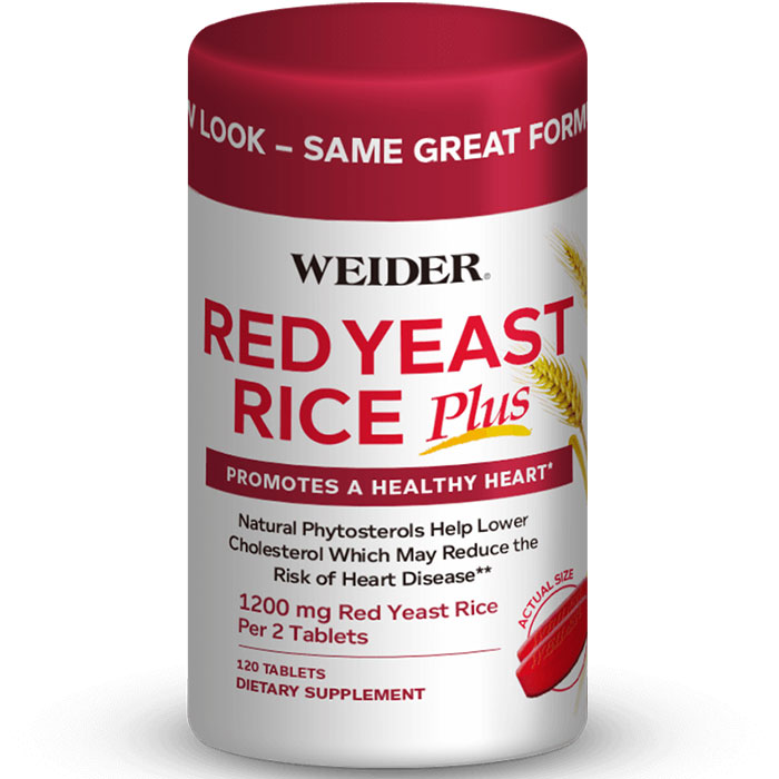 Weider Red Yeast Rice Plus, 120 Tablets