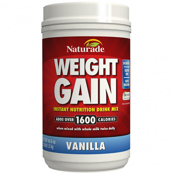 Weight Gain Powder, Vanilla, Value Size, 38.94 oz, Naturade