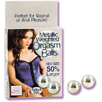 Weighted Orgasm Balls - Metallic, California Exotic Novelties
