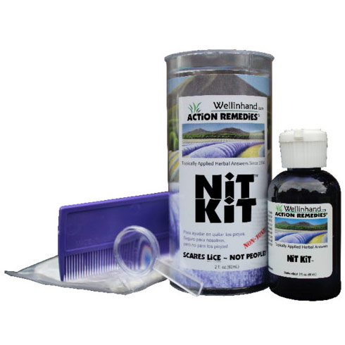 Nit Kit Lice Treatment Kit, 3 pc, Wellinhand Action Remedies