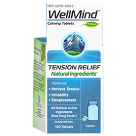 WellMind Calming Tablets, Tension Relief, 100 Tablets, MediNatura