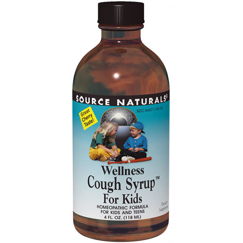 Wellness Cough Syrup for Kids, 4 oz, Source Naturals