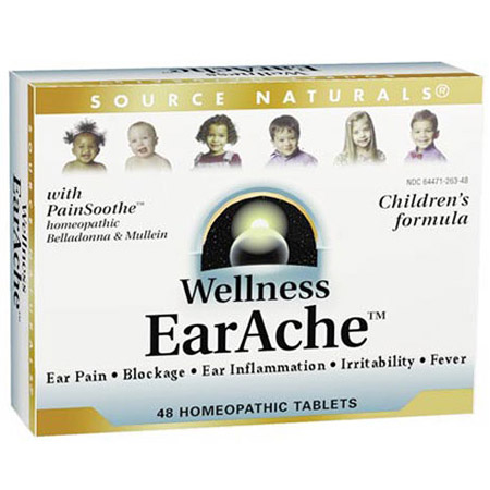 Wellness Earache Homeopathic (Childrens Formula) 48 tabs from Source Naturals