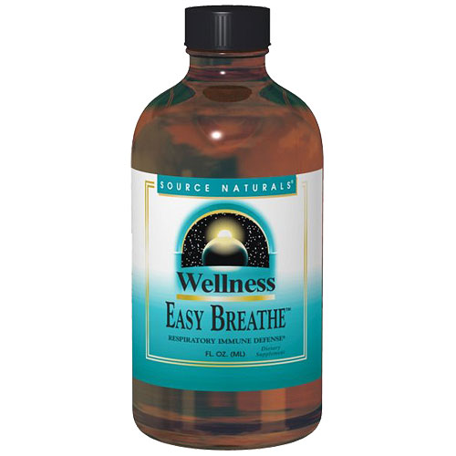 Source Naturals Wellness Easy Breathe Syrup, 4 oz, Source Naturals