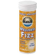 Source Naturals Wellness Fizz Tangerine, 10 Wafers, Source Naturals