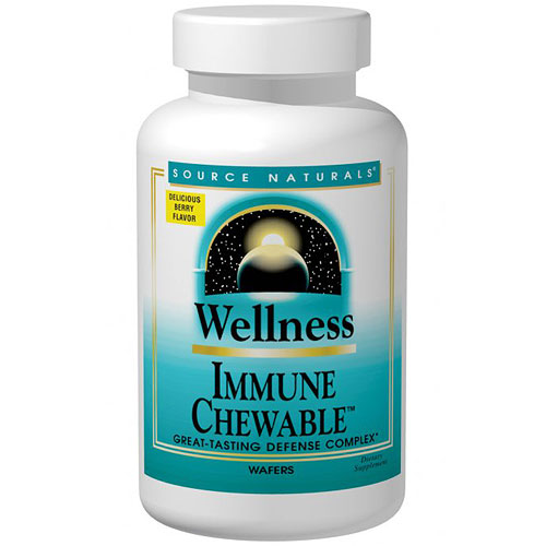 Source Naturals Wellness Immune Chewable, 60 Wafers, Source Naturals