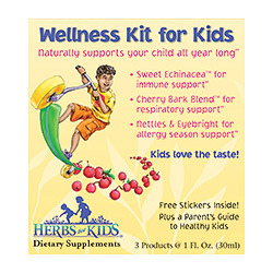 Wellness Kit For Kids + Free Stickers & Parents Guide, from Herbs For Kids